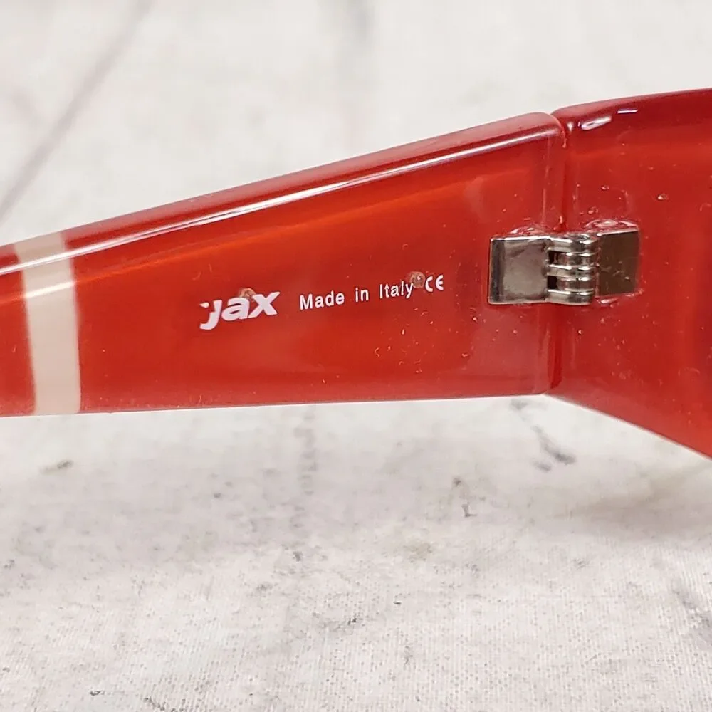 SCRATCHED - Jax NEBRASKA Cornhuskers Sunglasses - RED Made in Italy COLLEGE